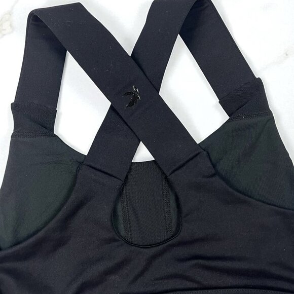 Glyder Full Force Sports Bra Size Small Black Criss Cross Back PDP-6000 - Picture 4 of 6